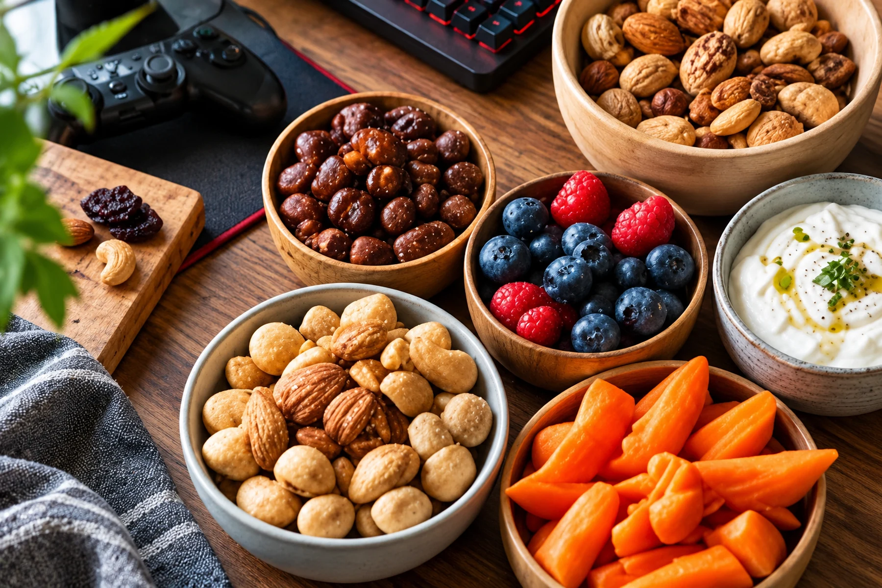 Healthy Snacks & Quick Meals for Gamers